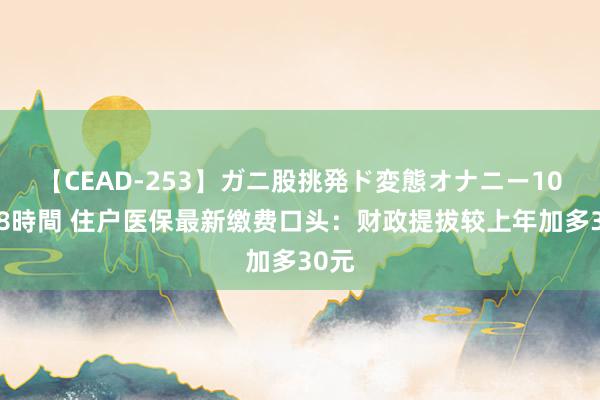 【CEAD-253】ガニ股挑発ド変態オナニー100人8時間 住户医保最新缴费口头：财政提拔较上年加多30元